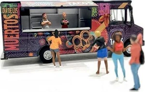 The Taco Food Truck Purple 1/64 Scale Diecast Model Truck by American Diorama - Picture 1 of 4