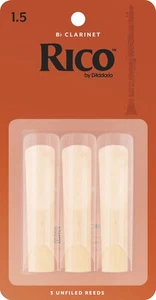 Rico Bb #1.5 Clarinet Reeds - 3 Pack (Strength 1.5) RCA0315 - Picture 1 of 1