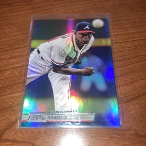 2014 Stadium Club Electric Foil Angels Baseball Card #137 Julio Teheran SP /#25 - Picture 1 of 3