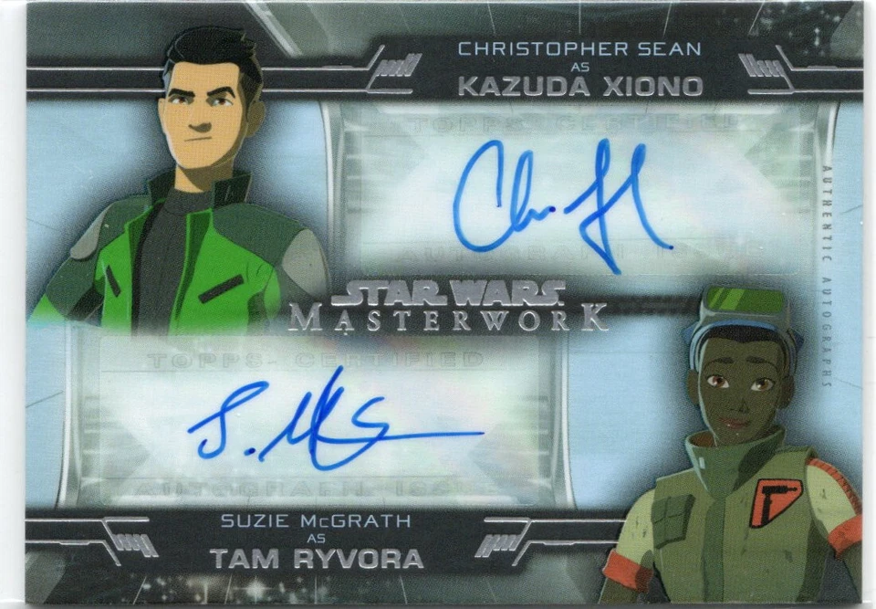 Star Wars Masterwork 2019 Dual Auto DA-SM Christopher Sean Suzie McGrath #44/50 - Image 1 of 1