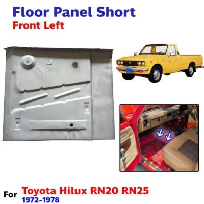 Floor Panel Plate Short Front LH Fits Toyota Hilux RN20 RN25 Pickup UTE 1972-78 Foto 1 de 4