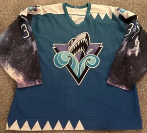 Vintage Rimouski Oceanic Game Worn Bolduc Maska Jersey Stitched - Picture 1 of 20