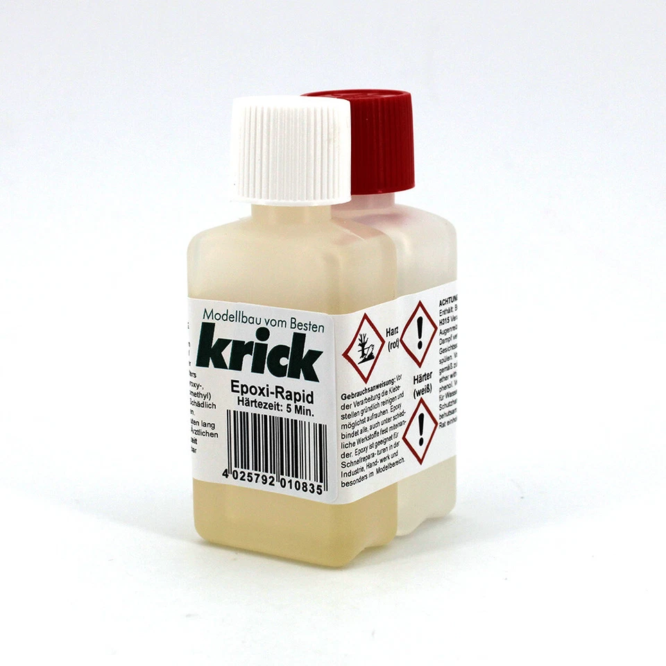Epoxi Rapid 100g Flaschen 5 Minuten Epoxy Kleber Krick RC Flugzeug Modellbau - Bild 1 von 1