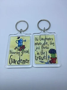 Schlüsselanhänger Gärtner blühend toller Gärtner - Weihnachtsgeschenk Geschenkidee - Bild 1 von 3