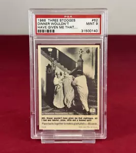 1966 Three Stooges #62 Dinner Wouldn't Have Given Me That.. PSA Graded 9 MINT - Picture 1 of 6