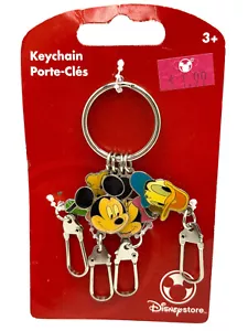 Disney Store Portachiavi Topolino Minnie Mouse Paperino Pippo Vintage - Foto 1 di 2
