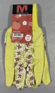 MG Yellow Floral Pattern Garden Gloves (One Size) - Picture 1 of 2