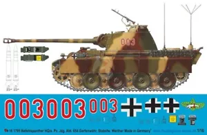 Peddinghaus 1/16 Befehlspanzer Panther Ausf.G Markierungen Werther Grafenwohr 1795 - Bild 1 von 1