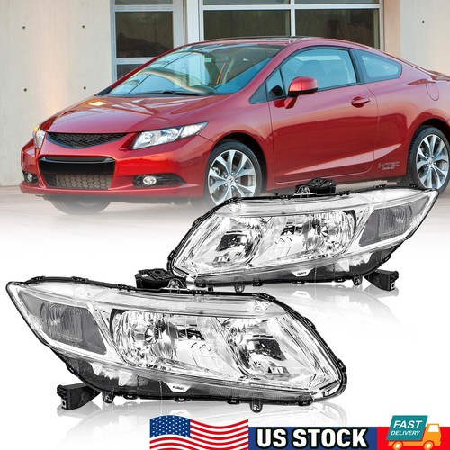 Headlights Assembly For 20122015 Honda Civic 4Dr Sedan 1213 Civic 2Dr