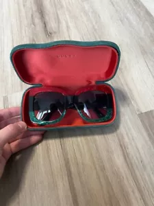 Auténticas gafas de sol Gucci para mujer GG0083S GG/0148/S verdes 55 mm - Imagen 1 de 16