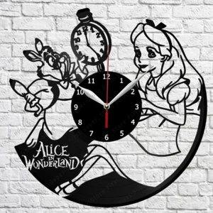 Alice in Wonderland Vinyl Record Wall Clock Art Decor Original Gift 2178 - Picture 1 of 12