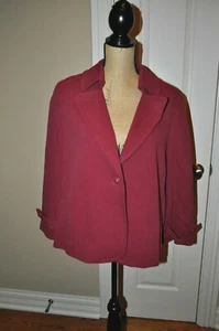 NWT~Women's~TALBOTS~Mauve 1 Button Closure~Pockets~Jacket Size 14 ~FULLY LINNED - Picture 1 of 3