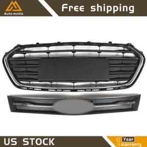 Front Bumper Upper&Lower Grille Black Mesh Grill For 2017-20 2021 Chevrolet Trax - Foto 1 di 9