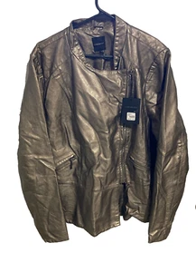 New with Tag Lane Bryant Friend & Faux Metallic Motorcycle Jacket Size 22/24 XL - Picture 1 of 15