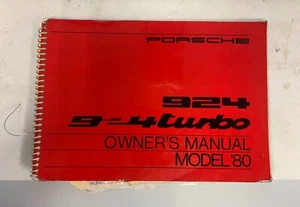 Original Porsche 924 Turbo Owner's Manual Model '80 - Picture 1 of 1