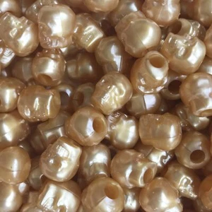 Schädel Perlen Gold Perle großes Loch Pony Perlen Made in USA - Bild 1 von 3