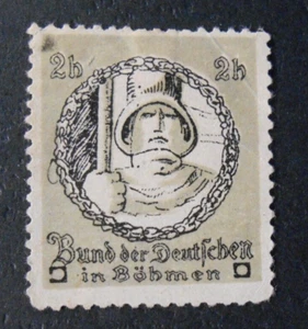 GERMANIA,GERMANY Erinnofili Vignette Bund der Deutschen in Bohmen  1Val. 2h Mint - Picture 1 of 1