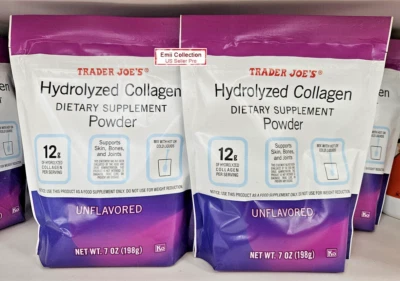 Trader Joe’s Hydrolyzed Collagen Powder Unflavored 7oz 198g (2 Bags) - Image 1 of 2