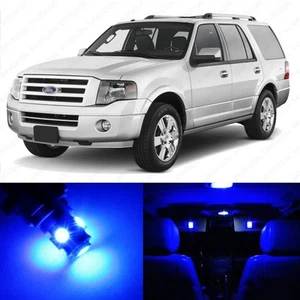 Paquete de 17 luces interiores LED azules para Ford Expedition 2003-2017 + herramienta de palanca - Imagen 1 de 7