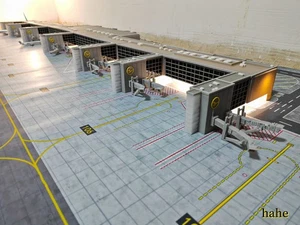 1/400 Gran Terminal Aeropuerto Frankfurt Aeropuerto Alemania Montar Modelo Impreso en 3D - Imagen 1 de 22