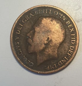Great Britain Large Penny 1917 And 1919, Nice Old Coins. - Picture 1 of 4