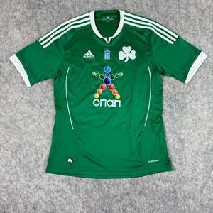 Panathinaikos FC Adidas Shirt Climacool Green Size Large Greece Jersey - Picture 1 of 11