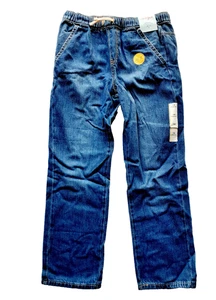 Cat & Jack Jungen Jeans Straight Pull On Kordelzug Gummibund 14 Neu - Bild 1 von 9