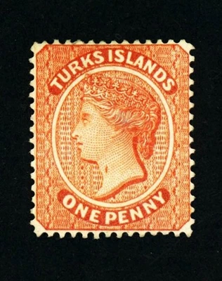 [TURKS & CAICOS] 1889-93 SG 62b / SC 44 ‘Throat Flaw’ (HR) - Image 1 of 3
