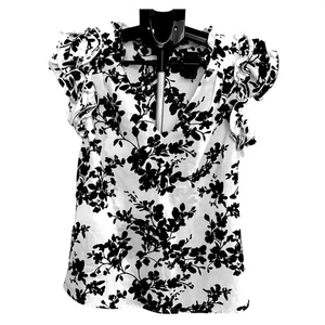 Milk & Honey Blouse Womens Size Medium Floral Feminine Romantic Career Dressy - Picture 1 of 7