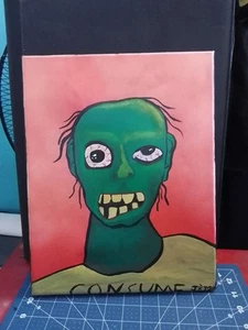 Zombie Acrylic Paint Art - Picture 1 of 8