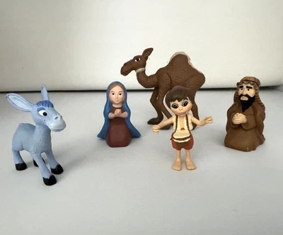 LITTLE DRUMMER BOY FIGURINES Nativity Partial Set Forever Fun Rankin Bass - Image 1 of 4