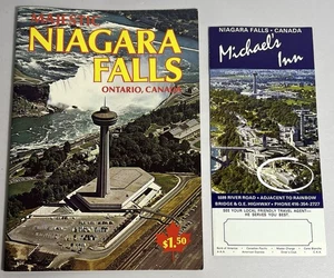 Folleto de recuerdo Michael’s Inn de colección años 70 parques Skylon Tower CANADÁ Falls Parks - Imagen 1 de 15