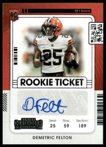 Contenders Panini 2021 #243 Demetric Felton - Foto 1 di 2