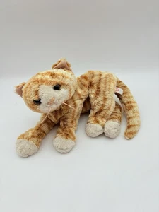 TY Classic orange Katze Schuster Plüsch Tabby Kätzchen Floppy Puppe 2016 - 14 Zoll - Bild 1 von 8