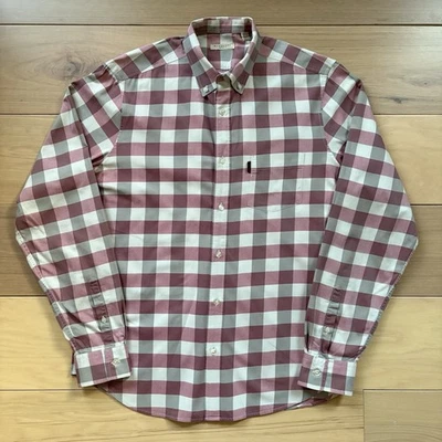 Camisa Burberry Brit para hombre con botones talla grande rosa blanco gris a cuadros Foto 1 de 4