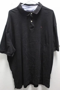 Camisa Polo Tommy Hilfiger Para Hombre Negra Calce Clásico Manga Corta Algodón Talla 3XL - Imagen 1 de 6