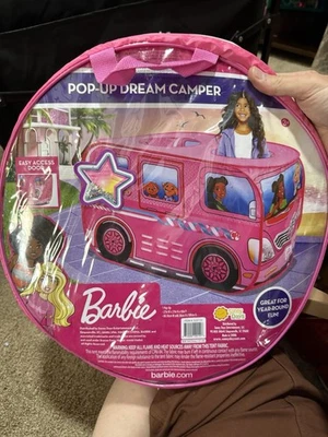 Barbie Pop-Up Dream Camper 27x27x43 pulgadas paquete NRF Foto 1 de 3
