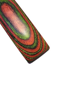 Verosso REZYWOOD rot grün gefärbtes Holz 71x23-24x1 cm - Bild 1 von 8