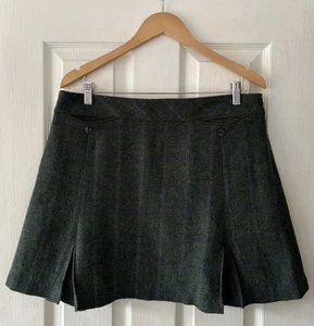 katherine nuttenrock 14 grün kariert 100% Wolle 34 Taille - Bild 1 von 4