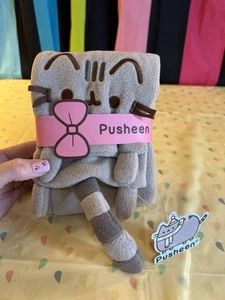 Pusheen the Cat Grey Fleece Winter Scarf 2016 Exclusive NEW - Picture 1 of 4