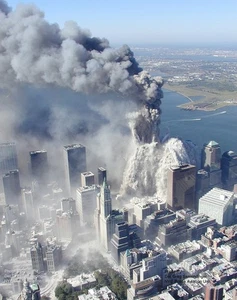 9/11 ATAQUE TERRORISTA EN EDIFICIO TORRES GEMELAS - 4x6 Foto Impresa Brillante - Imagen 1 de 4