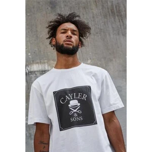 Cayler & Sons C&S WL Box Tee White/Black T-shirt Top Classic Logo Basic - Picture 1 of 6