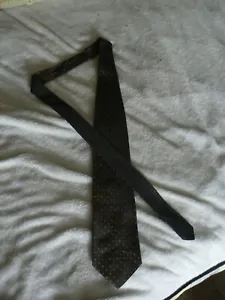 Hugo Boss Tie - used, silk, silver/grey, dotted - Picture 1 of 4