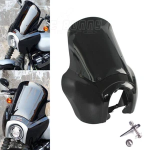 Club Style Headlight Fairing w/ Windshield For Harley Softail FXBB/S FXST 18-22 - Picture 1 of 6
