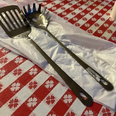 IKEA GRUNKA 2-Piece Kitchen Utensils Spatula Turner And Pasta Stainless Steel - Image 1 of 3