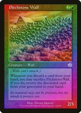 Pitchstone Wall FOIL Torment NM Red Uncommon MAGIC THE GATHERING CARD ABUGames