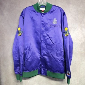 NWT Mitchell Ness Milwaukee Bucks Championship Satin Lightweight Jacket L $140 - Picture 1 of 11