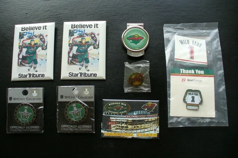 MINNESOTA WILD*   PINS / BUTTONS / MONEY CLIP / MAGNET Cover
