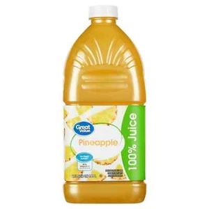 Pineapple 100% Juice, 64 fl oz Great Value - Picture 1 of 2