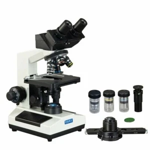 OMAX 2000X Dunkelfeld Phase Kontrast LED Mikroskop + 3MP Kamera + 100X Öl Objektiv - Bild 1 von 9